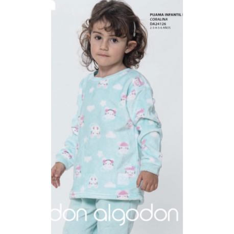 Pijama niña 24126 Don Algodon